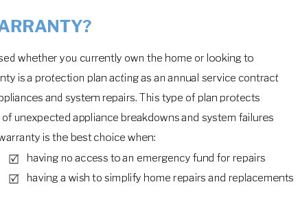 what does new home warranty cover